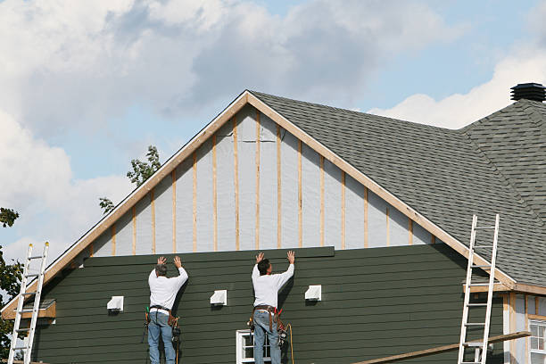 Professional Siding Replacement technician working in Morristown, OH